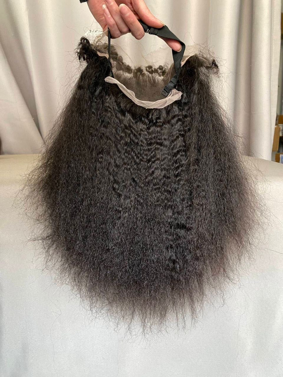 Kinky Straight 13x4 HD Lace Frontal – 100% Human Hair | Natural Blowout Look, Invisible Lace